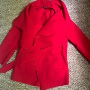 Red Wrap Coat